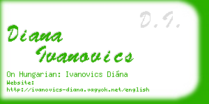 diana ivanovics business card